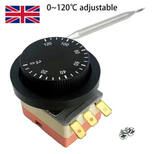 12V Electric Radiator Cooling Fan Thermostat Switch with Sensor Probe Rod Kit R - Picture 1 of 7