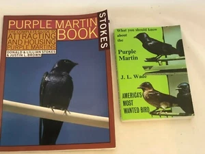 Attracting and Housing Purple Martin Bird by Stokes LOT of 2 paperback Books - Imagen 1 de 6
