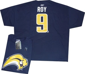 Buffalo Sabres Derek Roy Reebok Navy Oversized T Shirt New 2XL Runs Big (3XL) - Picture 1 of 2