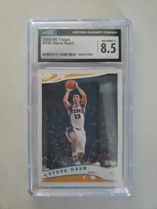 Steve Nash 2005-06 Topps #190 Phoenix Suns HOF CGC 8.5 NM-MT+ - Picture 1 of 3