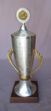 Vintage 15 1/2" American Legion France 1981 Oratorical Trophy With Medallions