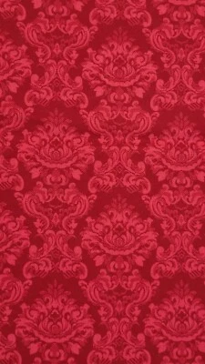 Sharon Kessler 2 yd Concord Red Tone Paisley Flower on Tone Victorian Fabric Vtg - Image 1 of 4
