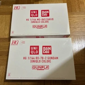 UNIQLO Limited HG 1/144 RX-78-2 GUNDAM & MS-06S ZAKU II 40th Anniversary - JAPAN - Picture 1 of 24