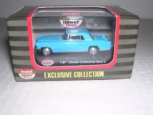 MODEL POWER #19483  1956 Lincoln Continental Mark II "Blue"  H.O. 1:87 - Picture 1 of 1