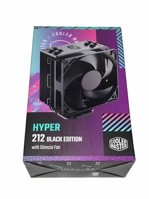 Cooler Master Hyper 212 Black Edition with Silencio 120mm Fan - CPU Air Cooler - Image 1 of 3