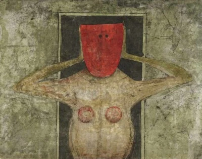 Impresión en lienzo máscara roja Rufino Tamayo 16 x 20 Foto 1 de 4