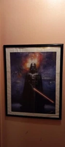 ๐ฅ STARWARS- DARTH VADER- FRAMED PUZZLE- DISNEY- 2011 LUCASFILM- RARE ๐ฅ - Picture 1 of 6