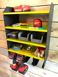 Wall Mount Power Tool Storage Shelf Cordless Drill Box Driver Rack Tidy Factory - Picture 1 of 3