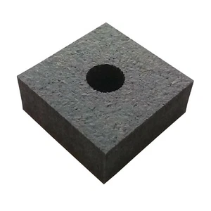 Strong Durable Square Rubber Washers Dampening Spacer 1.25" L x 1.25" W x 1/2" H - Picture 1 of 4