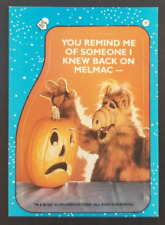 Alf 1987 Halloween Pumpkin Topps Sticker Card #11 (NM)
