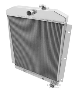 For 1947 1948 1949 1950 1951 1952 1953 1954 Chevy Truck 4 Row Racing Radiator - Picture 1 of 7