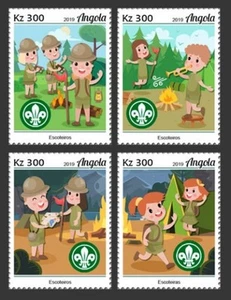 Angola - 2019 Boy Scouts & Girl Scouts - Set of 4 Stamps - ANG190105a - Picture 1 of 1