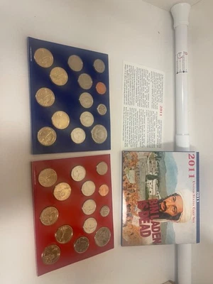 2011 US Uncirculated Set P&D 28 Coins Pres. $1 coin/ABT Quarters - Image 1 of 4