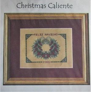 Christmas Caliente #4-016 Enchanted Needle Designs Cross Stitch Pattern Chart  - Picture 1 of 3