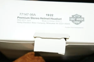 Genuine OEM Harley Davidson Premium Stereo Helmet Headset 77147-98 - Picture 1 of 1