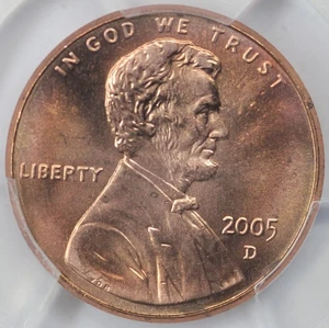 2005-D PCGS MS67RD Lincoln Cent 47065490 - Picture 1 of 3