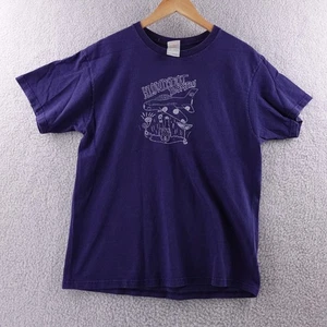 Fruit of the Loom Mens Large Heavy Cotton Graphic T Shirt Purple Klondike Bombs - Picture 1 of 4