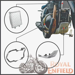 Genuine Royal Enfield Bear/Interceptor/GT - 650 "3 Pcs Accessories Combo Pack'' - Imagen 1 de 9