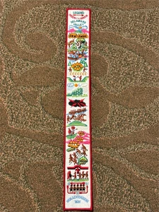 Parche para faja OA, Lenni Lenape American Legend, fieltro blanco con dorado - Imagen 1 de 1