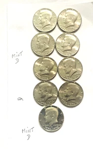 1976 Bicentennial 50C Kennedy Half Dollar Lot 2 1976-D sehr schöner Nachlass Lot 3 - Bild 1 von 4