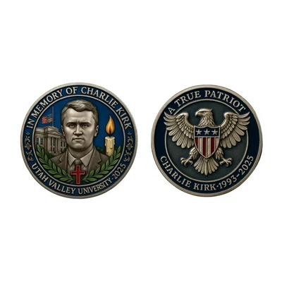 纪念查理·基尔克纪念币 UTAH Valley 大学 2025 — 第 1/4 张图片