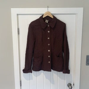 VINTAGE GHOST OF LONDON DESIGNER WOMANS BUTTON JACKET SIZE L - Picture 1 of 11