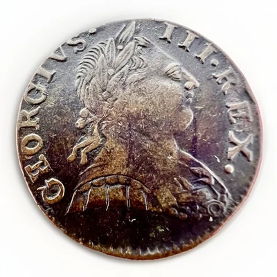 Great Britain 1/2 Penny 1775 George III KM# 601 7,2gr LN025 - Image 1 of 2