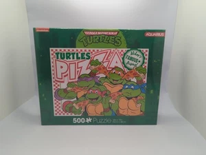 New Teenage Mutant Ninja Turtle Puzzle 500 Piece Pizza Party Scene Nickelodeon - Picture 1 of 6