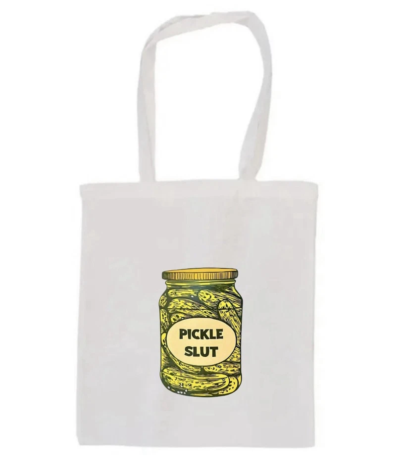 JAYNEDAYART Pickle Slut Canvas Tote Bag #cool #gherkins