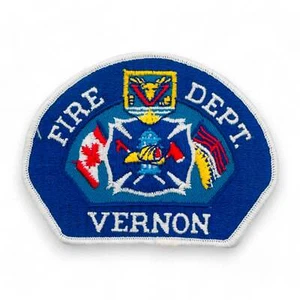 Vernon BC Fire Department Patch Ebriodered - Picture 1 of 4