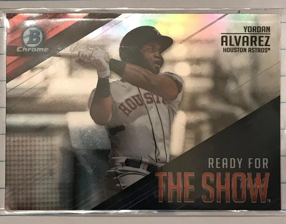 YORDAN ALVAREZ🔥ROOKIE 2019 Bowman CHROME *READY FOR THE SHOW - Image 1 of 1