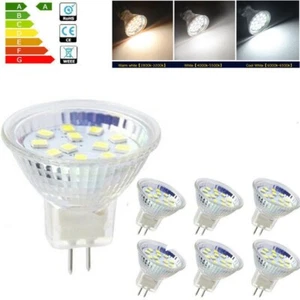 MR11 LED Spotlight Light Lamp Warm White DC 12V GU4 Bi-Pin 2W 3W Equivalent Bulb - Picture 1 of 13