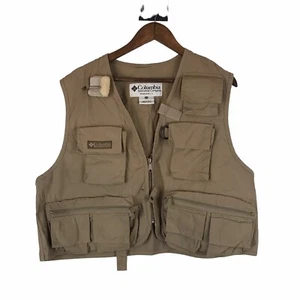 Vintage Columbia Sportswear Fishing Tactical Weste Herren Größe L / XL Khaki - Bild 1 von 9