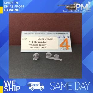 CAT4-R72003 1/72 F-8 Crusader Wheels ( early ) assembled Aircraft accessories - Picture 1 of 3