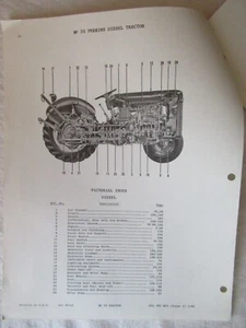 1964 Massey Harris Ferguson MF35 MF 35 Gas Traktor Teilebuch Katalog Handbuch - Bild 1 von 12