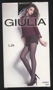 NEUF COLLANT FANTAISIE GIULIA LIA NOIR TAILLE 4 = L 120 DEN  66% COTON  - Imagen 1 de 4