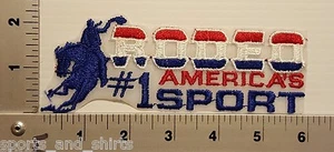 1980's RODEO AMERICA'S #1 SPORT VINTAGE PATCH - Picture 1 of 2
