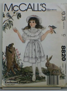 McCall's 8820 Patrón Vintage sin cortar-Diseñado por Enchanted Forest Girl's 7-10 - Imagen 1 de 3