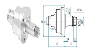 Mosmatic 55.163 Swivel Inline Carbide Inox DYCI 3/8 in. NPT F G3/8 in. M - Picture 1 of 1