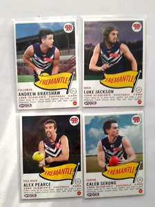 2024 AFL Teamcoach SCANLENS - 4 Cards DIE CUT Team Set - FREMANTLE - Picture 1 of 1