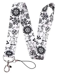 Supernatural TV Show Fantasy Horror Drama Magic Pentagram KAZ 2Y5 Neck Lanyard - Picture 1 of 3