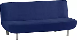 Eysa Aquiles Elastic Clic Clac Sofa Cover 3-Seats, Polyester-Cotton, Blue, 37 x - Picture 1 of 8