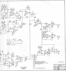 PEAVEY ELECTRONICS CORP. Schematic Centurion Preamp 1978 USA - Bild 1 von 2