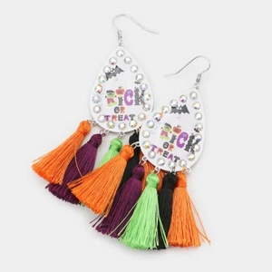 Halloween Party Jewelry 858 | Holiday Season Jewelry | Trick or Treat Earring - Picture 1 of 1