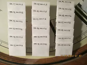 Uhrendichtungen ""O"" Ringe QUALITÄT 12-30 mm Durchmesser 0,6 mm 5/ea kostenloser Versand US-VERKÄUFER! - Bild 1 von 4
