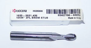 13/64"" (.2031") CARBURO 2 TERMINALES DE FLAUTA, EXTREMO DE BOLA, STUB - Kyocera 1635-2031.438 - Imagen 1 de 3