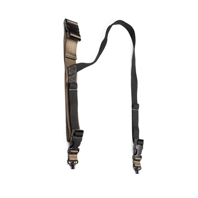 Eslinga para rifle táctica de alto rendimiento manos libres hecha en EE. UU., Coyote con QD’S Foto 1 de 4