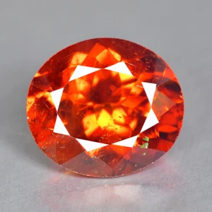 3.32CT OVAL EARTH MINE GEMSTONE UNHEATED MANDARIN ORANGE SPESSARTITE GARNET - Picture 1 of 3