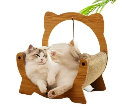 TIRAGRAFFI PER GATTI CULLA DIVANO DONDOLO GIOCATTOLO PER GATTI 40X25X40 ART002 - Immagine 1 di 4