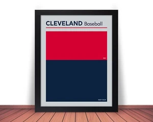 Framed CLEVELAND GUARDIANS comparable Photo Picture COLOR SWATCH 8x10 11x14 (G) - Picture 1 of 14